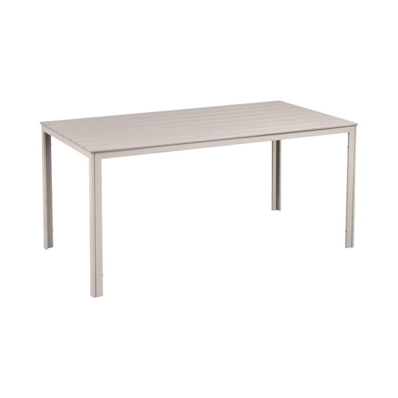 Mesa Terraza Polywood Impermeable 156x78cm Beige Northwest-0