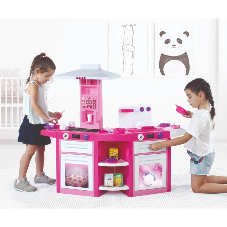 Cocina Plastica Doble Unicornio + Extras 109x65x100cm Dolu-2