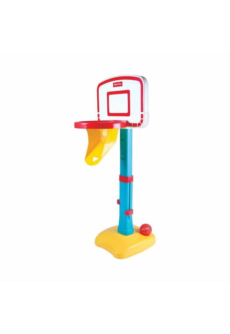 Set Aro Basketball + Pelota Ajustable 1,53m Fisher Price-0