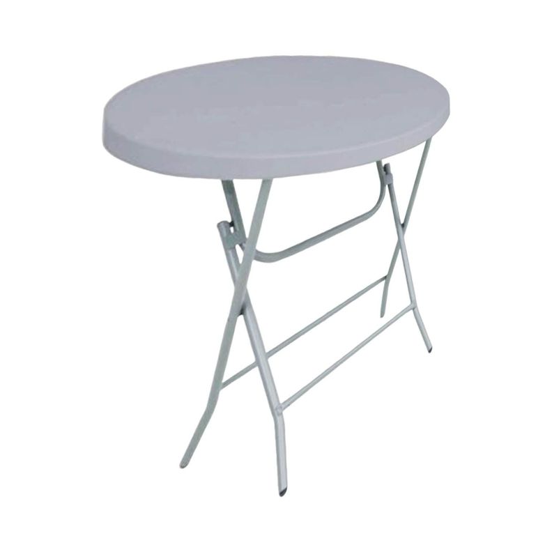 Mesa Plegable Redonda 80x74 Cms Gris Northwest-2