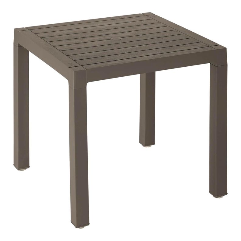 Mesa Plastico Café 75X75 cm Baru Rimax-0