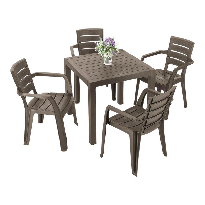 Mesa Plastico Café 75X75 cm Baru Rimax-3