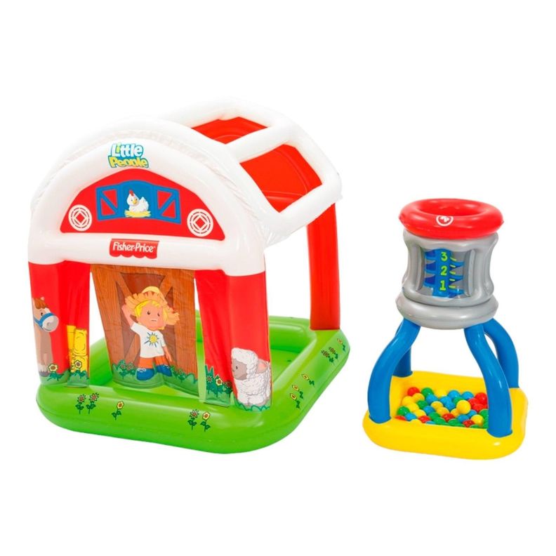 Piscina Granero Inflable pelotas Fisher Price 119X119X125Cms-0