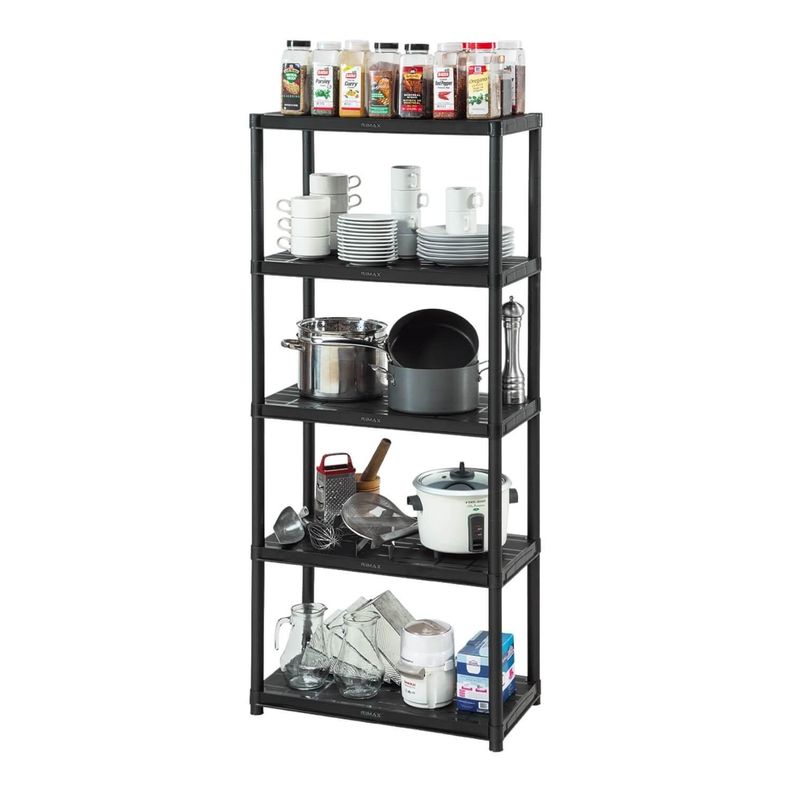 Estante Repisa Rack plastico 5 Niveles 71x38x170cm Rimax-1