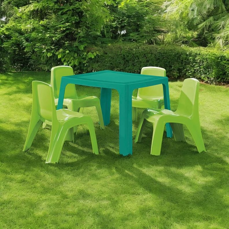 Mesa Infantil verde 70.7x50.7 cm Rimax-3