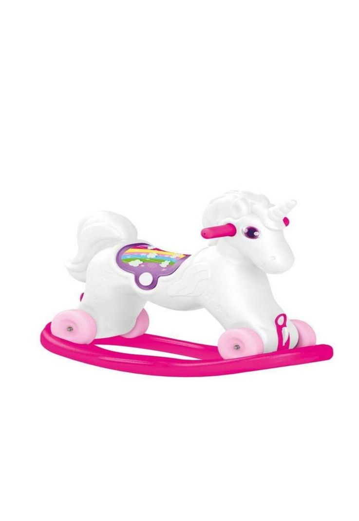 Unicornio Mecedor Con Ruedas 70x30x52 Cms Dolu-0