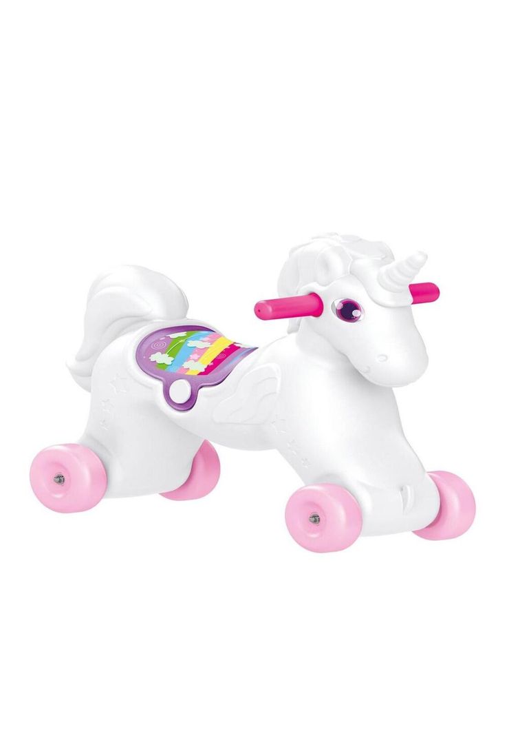Unicornio Mecedor Con Ruedas 70x30x52 Cms Dolu-1