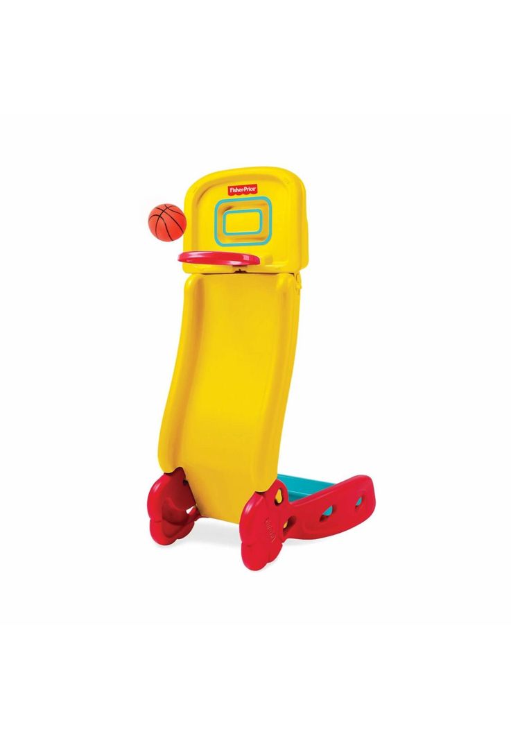 Set Resbalín y Aro de Basquetbol 32x65x98 Cms Fisher Price-3