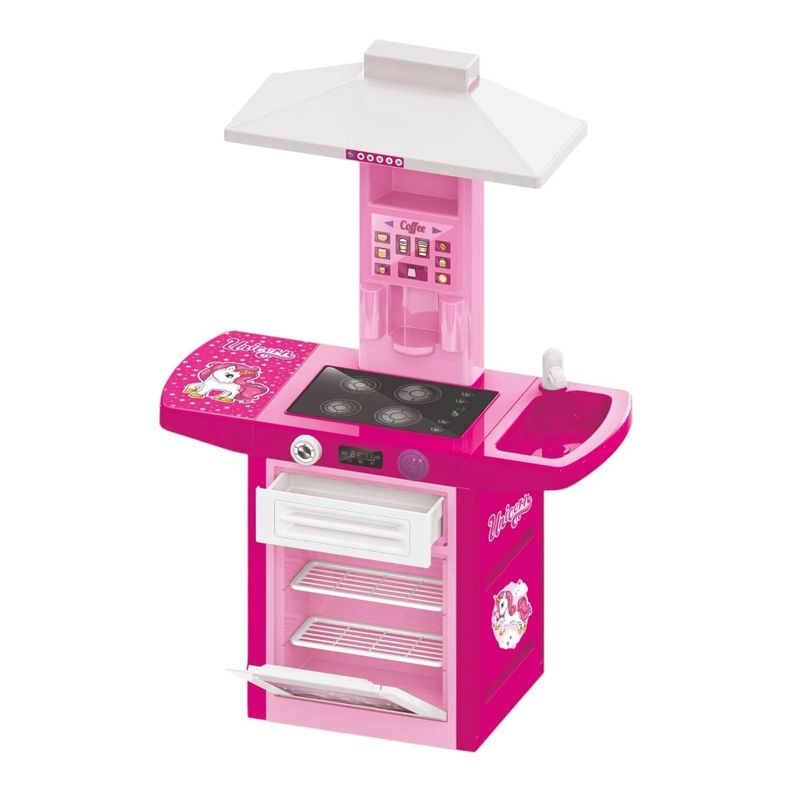 Cocina Plastica Unicornio + Accesorios 71x30x100Cms Dolu-3