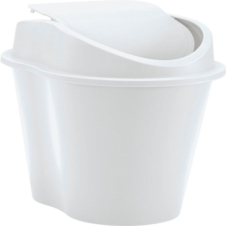 Basurero Plastico Blanco 10 Lts Rimax-0