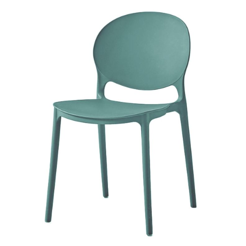 Silla Plastico Apilable Deco Berlin Azul Escandinavia