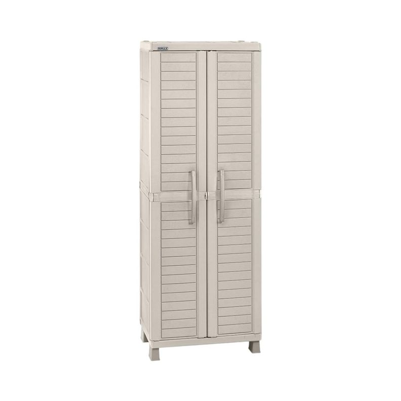 Armario Multiuso Plástico Taupe 189x65x45 Cm Baru Rimax-0