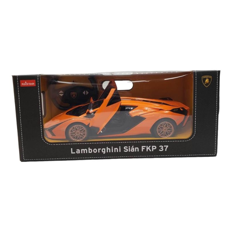 Auto a control remoto Lamborghini Sian Escala 1:14 Naranjo