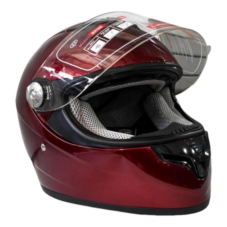 Casco Full Face Bx105 Talla L Color Burgundhy Ceritificacion ECE Bex-0
