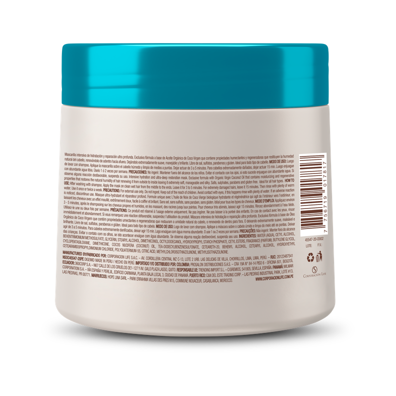 Mascarilla Virgin Coconut Be Natural 350ml-1
