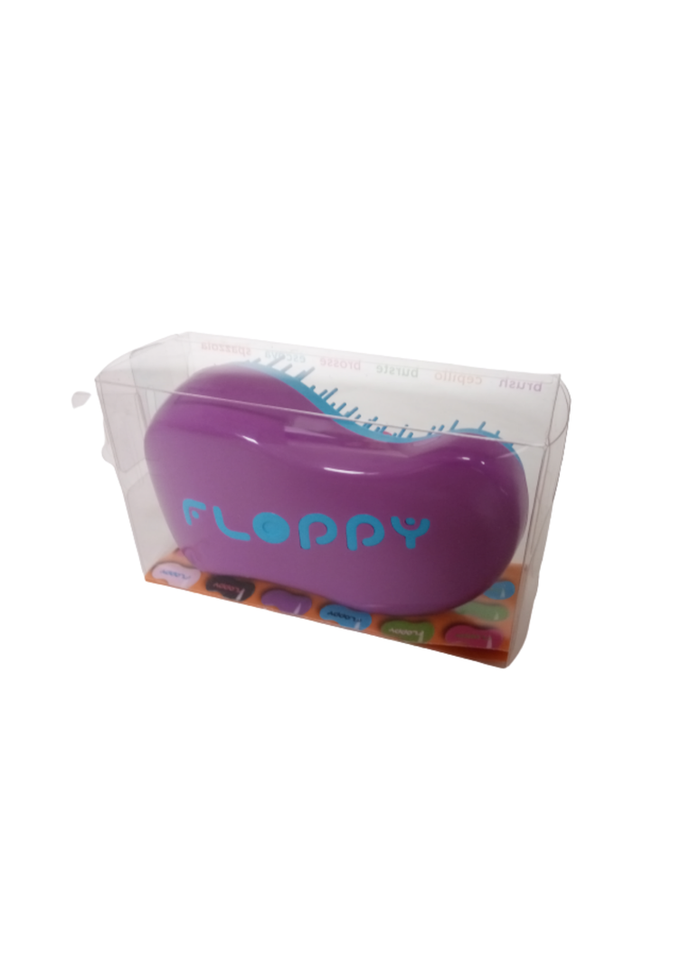 Cepillo Español Floppy Antifrizz Desenredante Violeta-Celeste-2