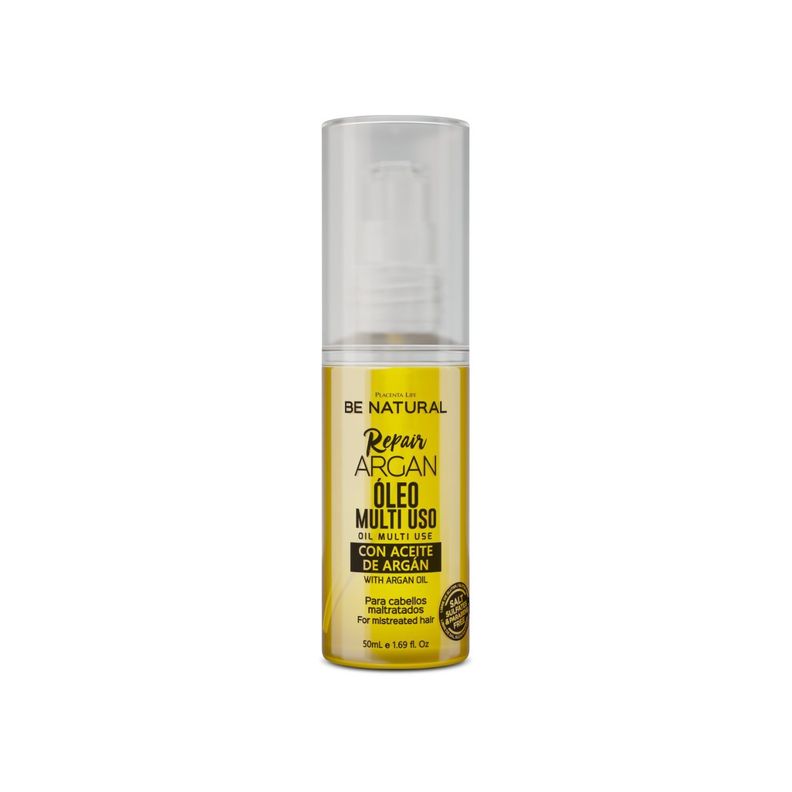 Aceite Repair Argán, para cabellos maltratados, Be Natural 50ml-2