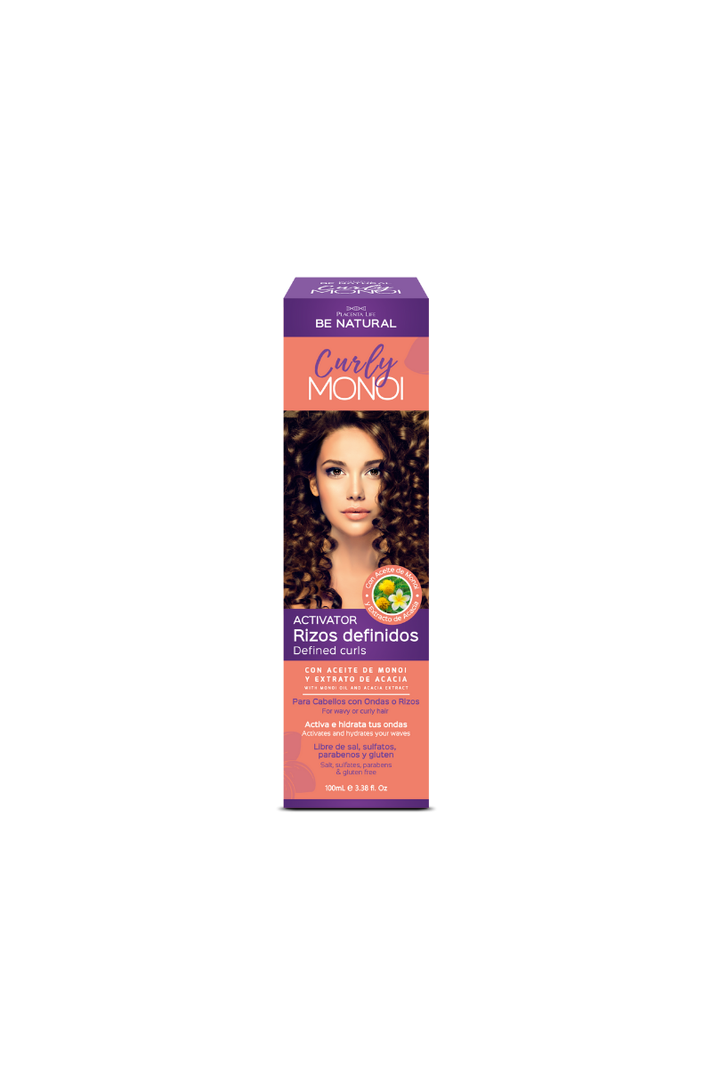 Activator Rizos Definidos Curly Monoi Be Natural 100ml Rosado