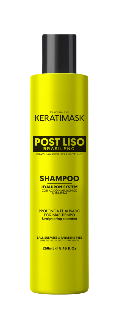 Kit Post Liso Keratimask Shampoo 250ml, Acondicionador 250ml y Termoprotector 50ml-1
