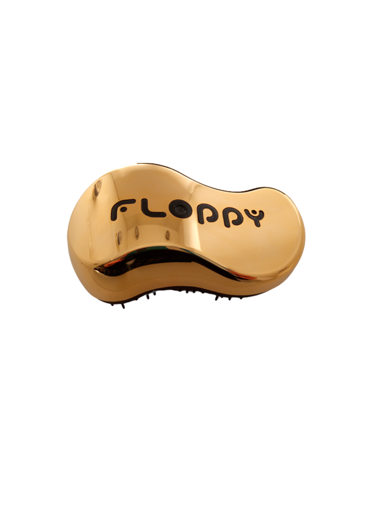 Cepillo Español Floppy Luxury Antifrizz Desenredante Gold 24K-1