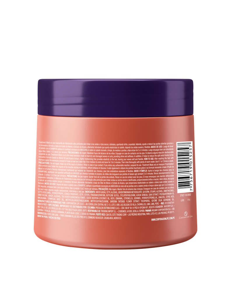 Mascarilla Rizos Definidos Curly Monoi  Be Natural 350ml-1