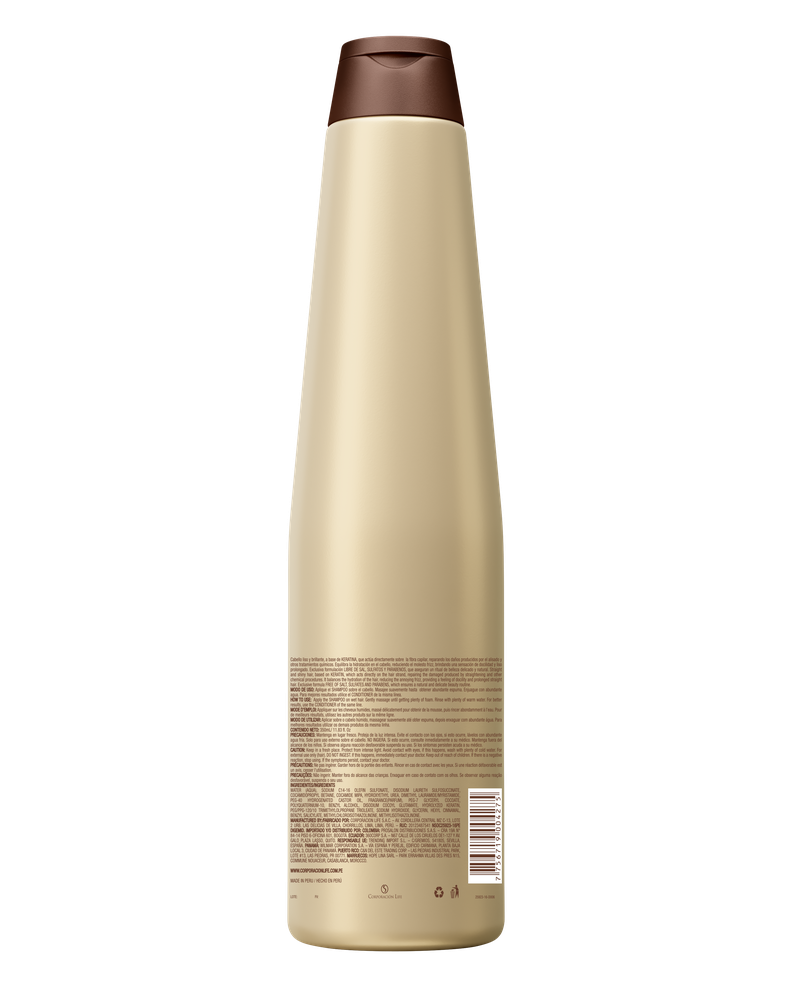Shampoo Liso Keratina  Be Natural 350ml-1