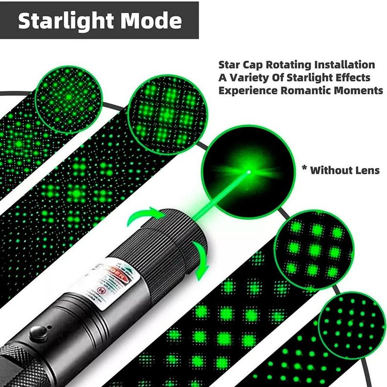 Laser Verde Recargable Puntero Astronomico Alta Potencia-6