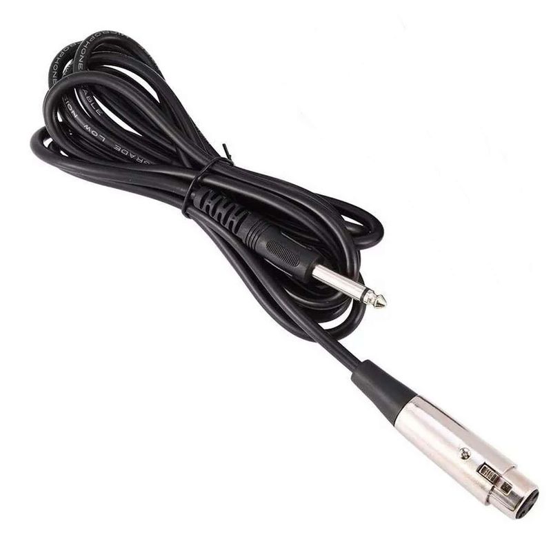 Cable XLR Canon a Plug 6.3mm Microfono Amplificador Guitarra-2