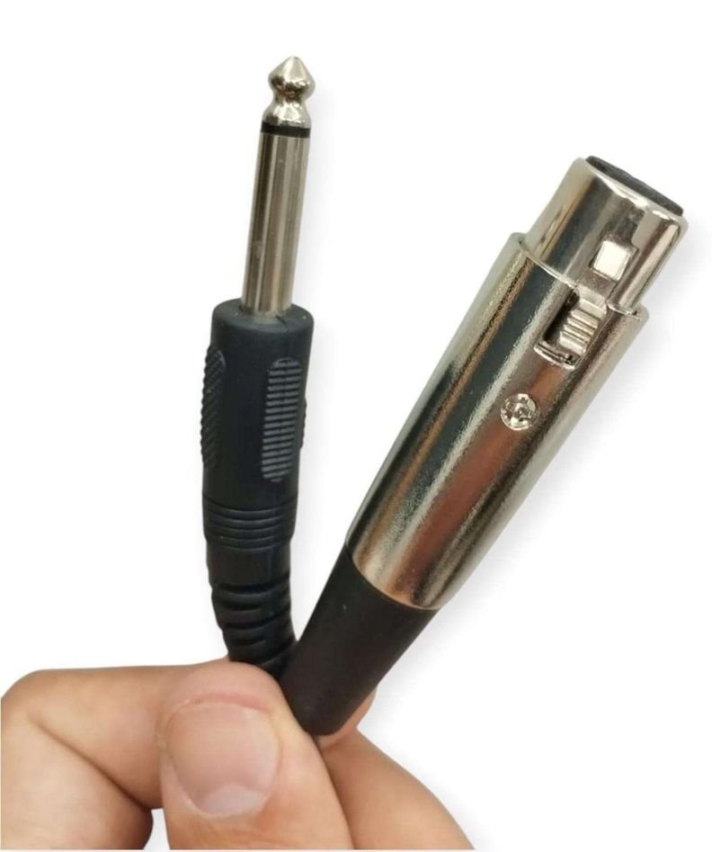 Cable XLR Canon a Plug 6.3mm Microfono Amplificador Guitarra-3