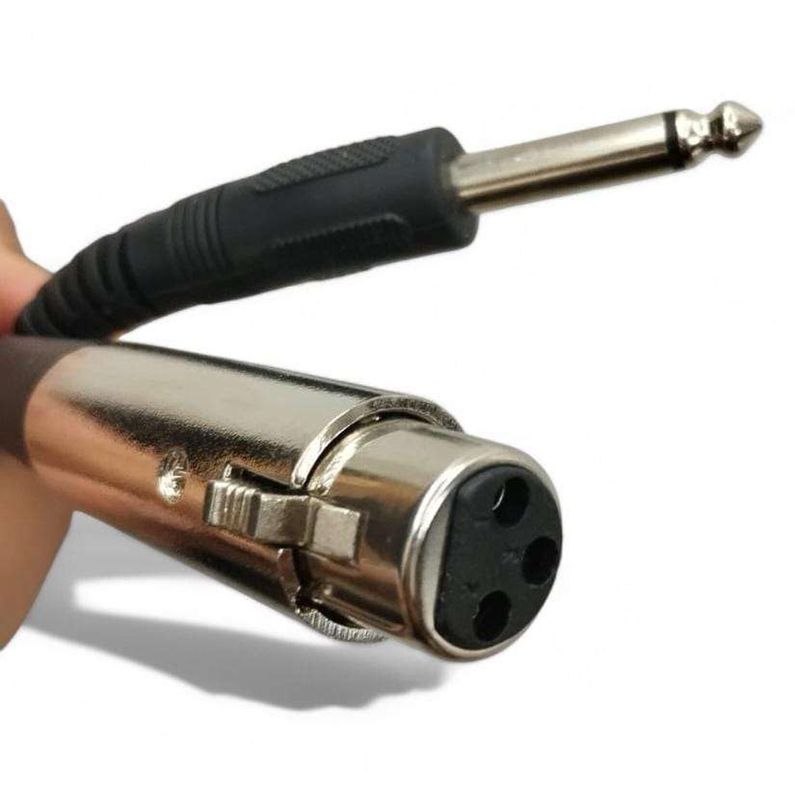 Cable XLR Canon a Plug 6.3mm Microfono Amplificador Guitarra-4