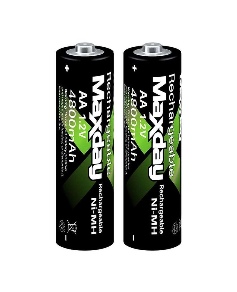 Pack De 2 Pilas Recargables Maxday Aa 4800mah-3