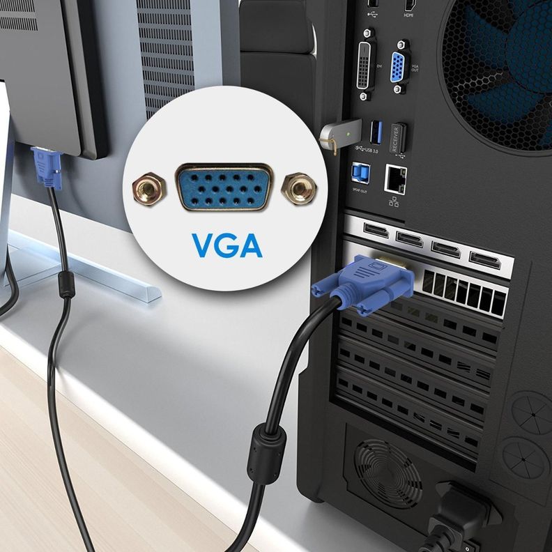 Cable Vga Video Rgb Db15 Monitor, Data, Tv, Proyector 1.5mts-5