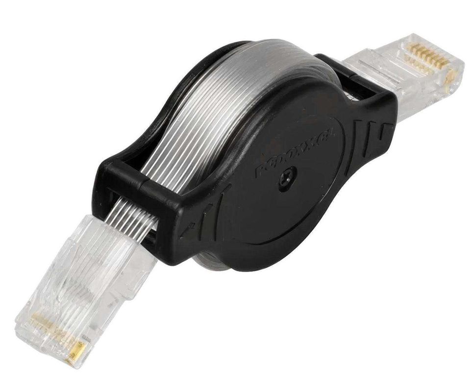 Cable de Red RJ45 Internet Ethernet Lan Plano Retractil 1 Metro Surtido