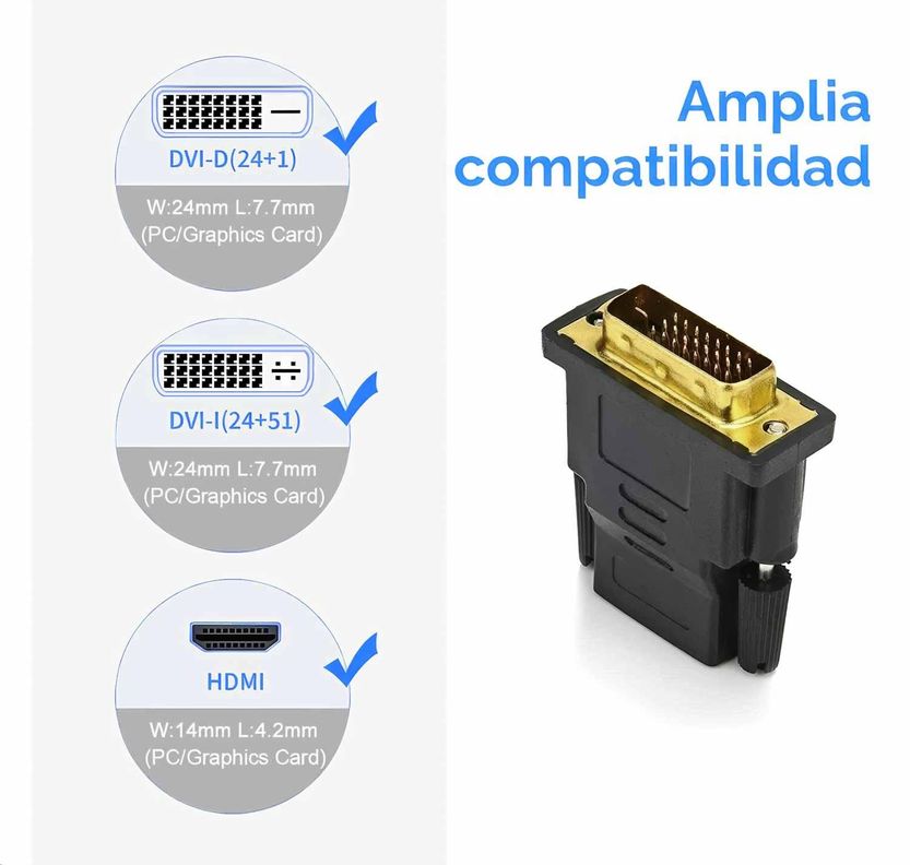 Adaptador Dvi D - Hdmi Señal Digital 24+1 A Hdmi Bidireccion-3