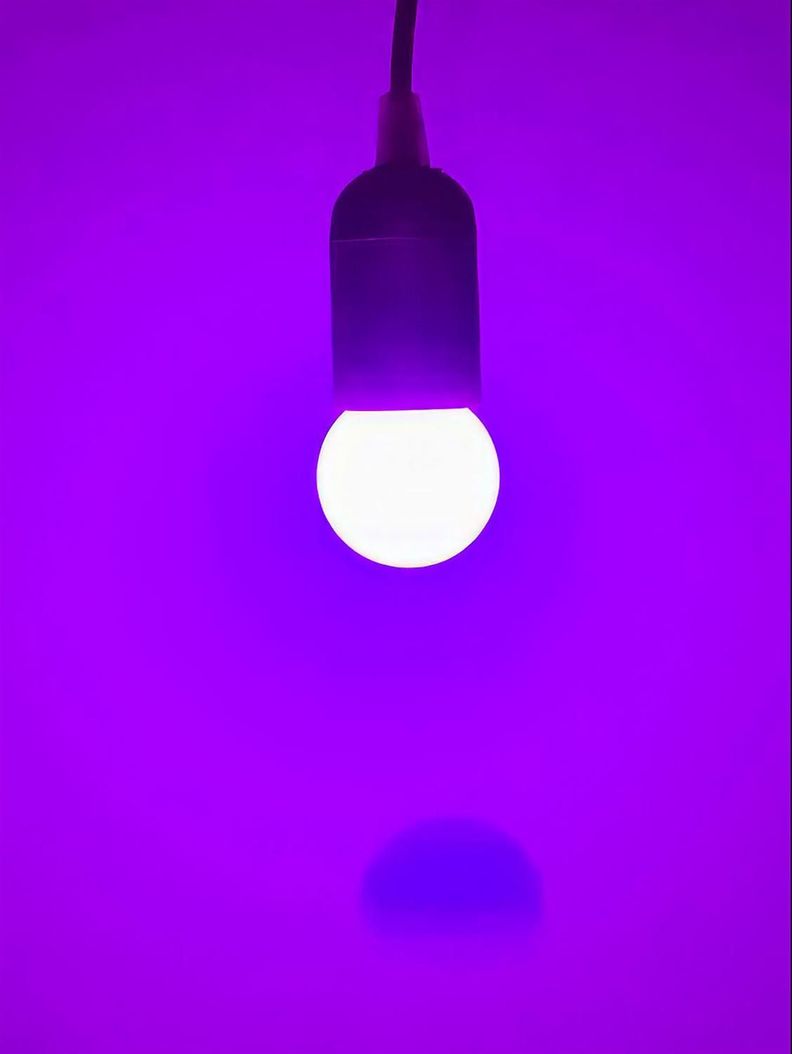 Ampolleta Led Colores Fiesta Luz Color Lampara Violeta-1