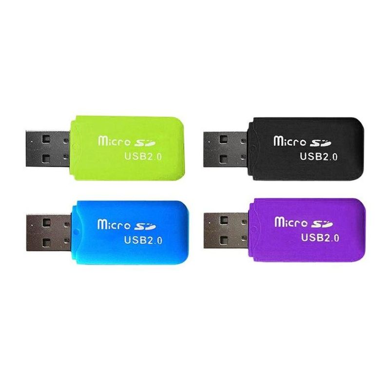 Lector Adaptador Usb De Tarjetas Micro Sd De Colores-5