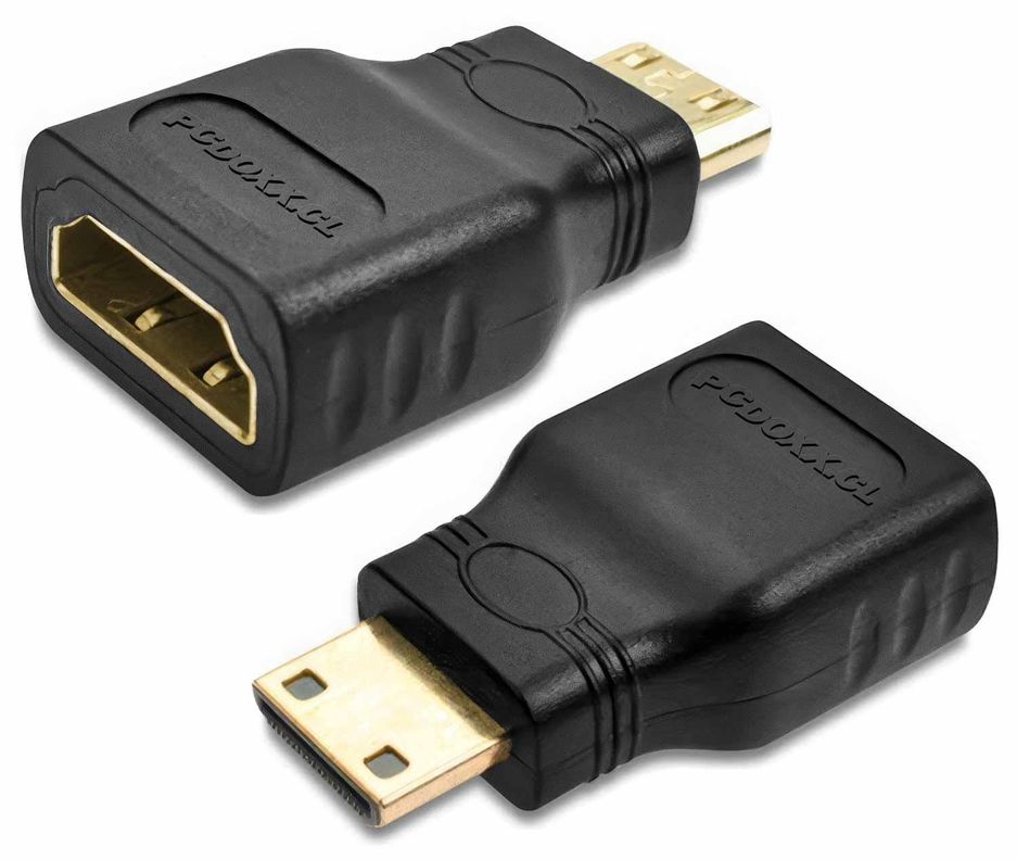 Adaptador Convertidor Mini Hdmi Camara Tablet Pc Video Copla Negro