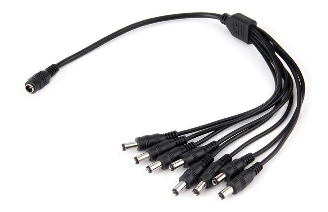 Cable Poder Splitter Camara Seguridad 8 Salidas Jack 5.5*2.5-1