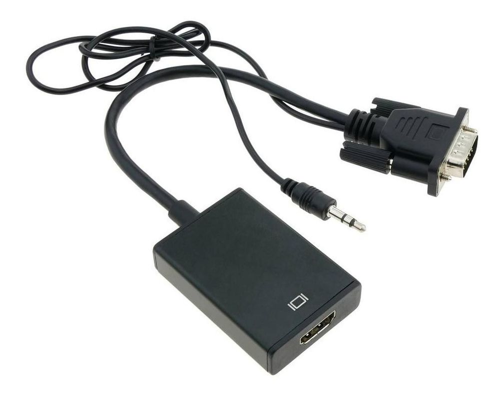 Adaptador Conversor Vga A Hdmi Convertidor Con Audio-1