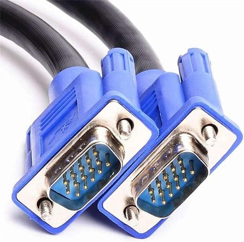 Cable Vga 20 Metros Video Rgb Db15 Monitor Datashow Tv Proyector Negro