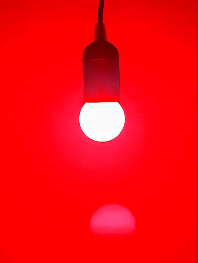 Ampolleta Led Colores Fiesta Luz Color Lampara Rojo-1