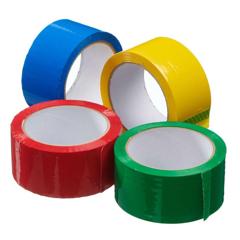 Pack Cinta de Embalaje Color Adhesiva Huincha Delimitadora-0