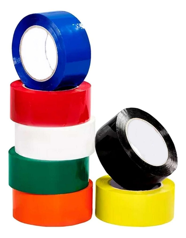 Pack Cinta de Embalaje Color Adhesiva Huincha Delimitadora-6