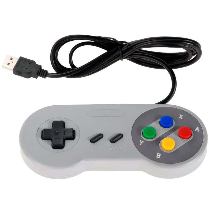 Control Joystick Pc Usb Consola Mando Snes Super Nes Joypad Retro Vintage-0