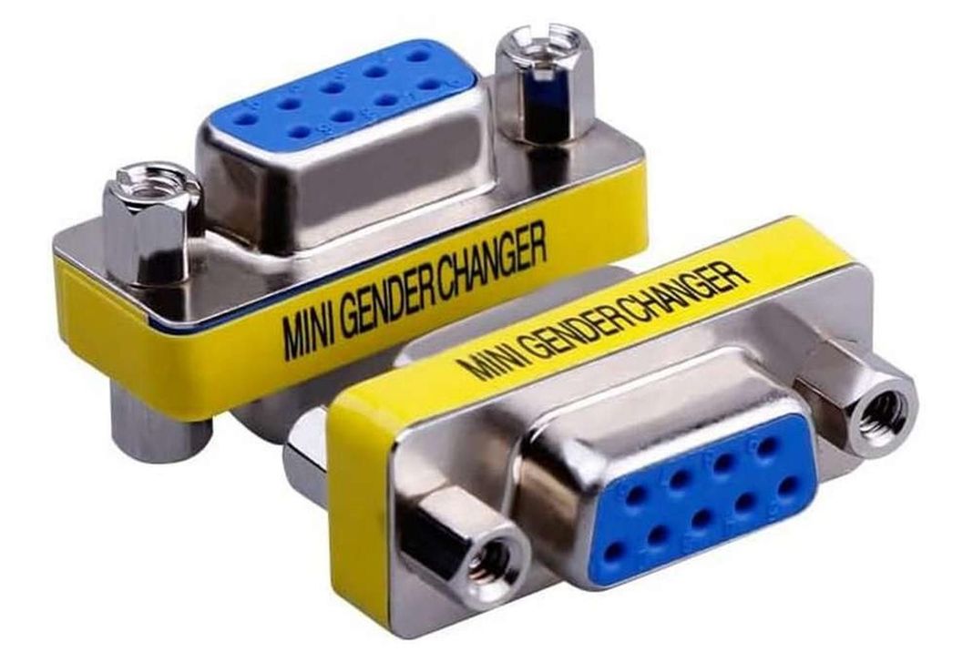 Copla Serial Rs232 9 Pines Adaptador Db9 Hembra Hembra 9 Pin Plata