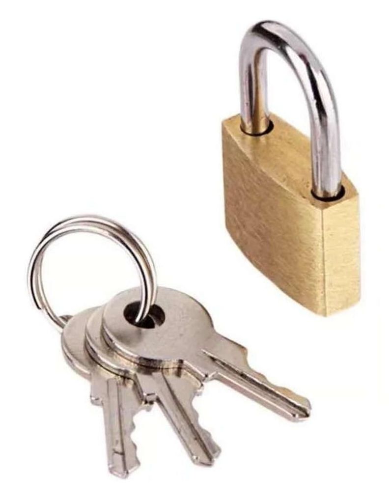 Candado A Llave 20mm Metal Maleta Casillero Equipaje Locker-2