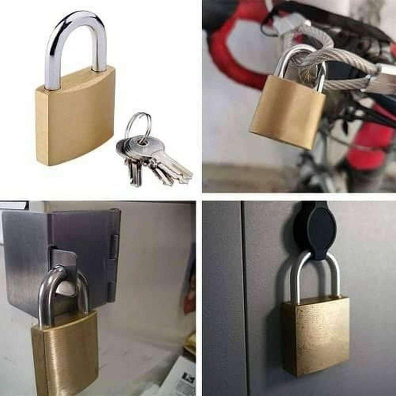 Candado A Llave 20mm Metal Maleta Casillero Equipaje Locker-7