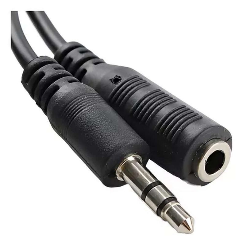 Cable Extension Audio Plug Jack Audifonos 3.5mm 1.5mts Macho Hembra-0