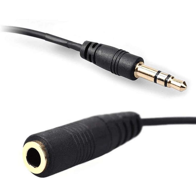 Cable Extension Audio Plug Jack Audifonos 3.5mm 1.5mts Macho Hembra-1