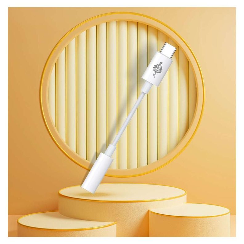 Cable Adaptador Tipo C A Jack De 3.5 Audífonos Para Celular-1